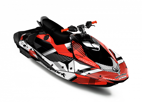 Kit de vinilos Sea-Doo Spark 2Gen Redline Vector Edition