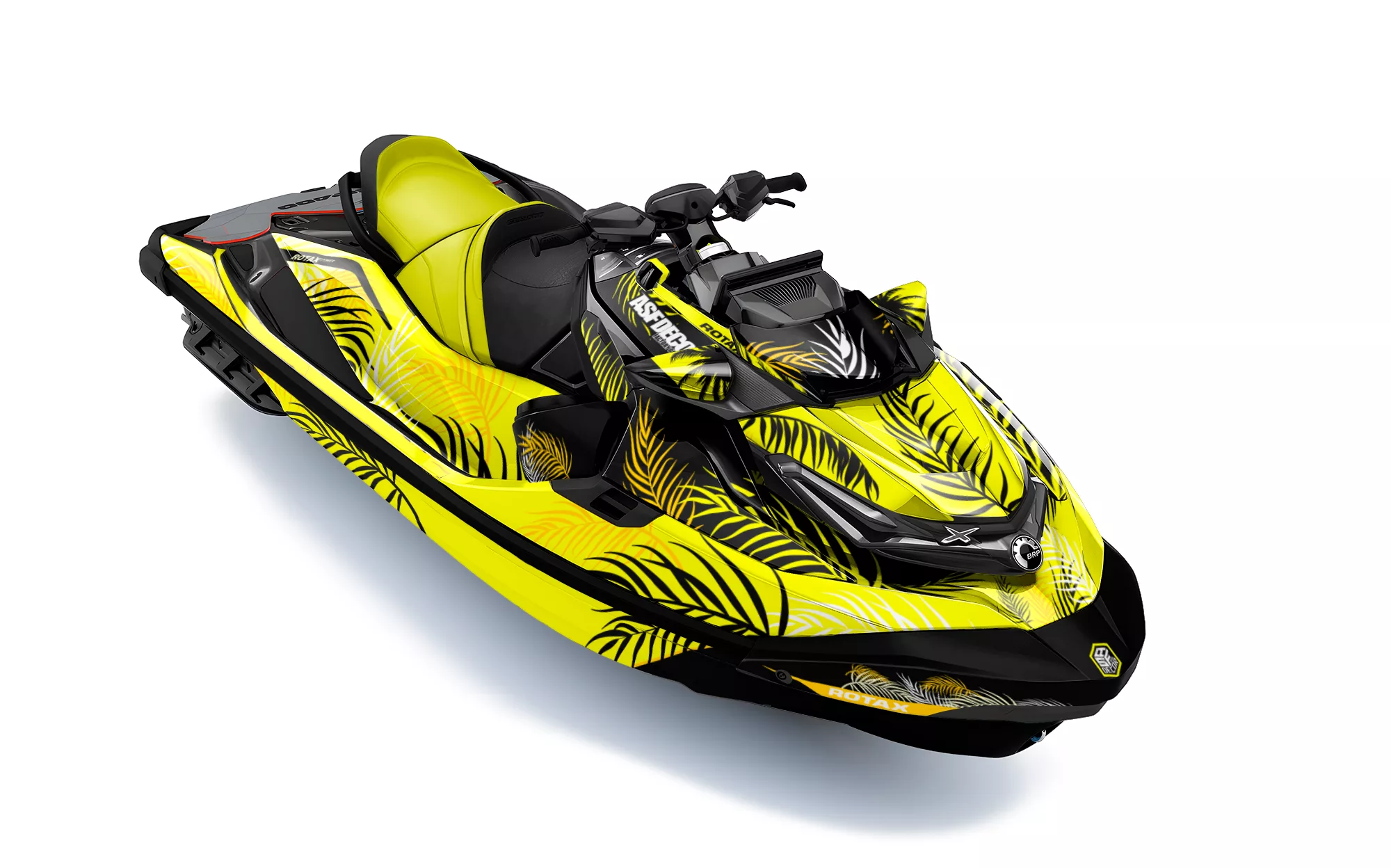 Kit de vinilos Sea-Doo GTX Tropical Eclipse Edition compatible con Sea-Doo GTX PRO (2018-2024), diseño exclusivo de ASFDECOR con inspiración tropical.