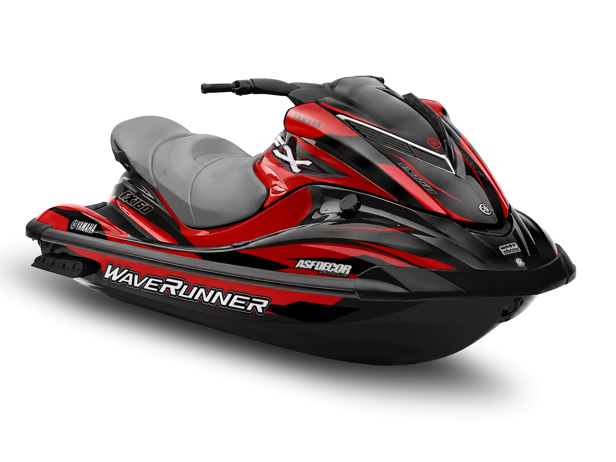 Kit de vinilos Yamaha WaveRunner FX 160 (2006-2008) Carbon Edge Edition compatible con Yamaha WaveRunner FX 160 primera generación.